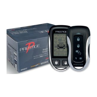 PRESTIGE ALARMA VEHICULAR. CON ENCENDIDO REMOTO A DISTANCIA (1000MT.) ALERTA DE GOLPE O APERTURA EN EL DISPLAY LCD