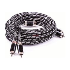 STINGER Cable RCA 4m Serie 9000. 6 Conductores Por Canal (Plata Pura/Cobre Puro) Para Un Total De 12 Condutores RCA Chapados En Rodio Para Conductividad · imagen 1